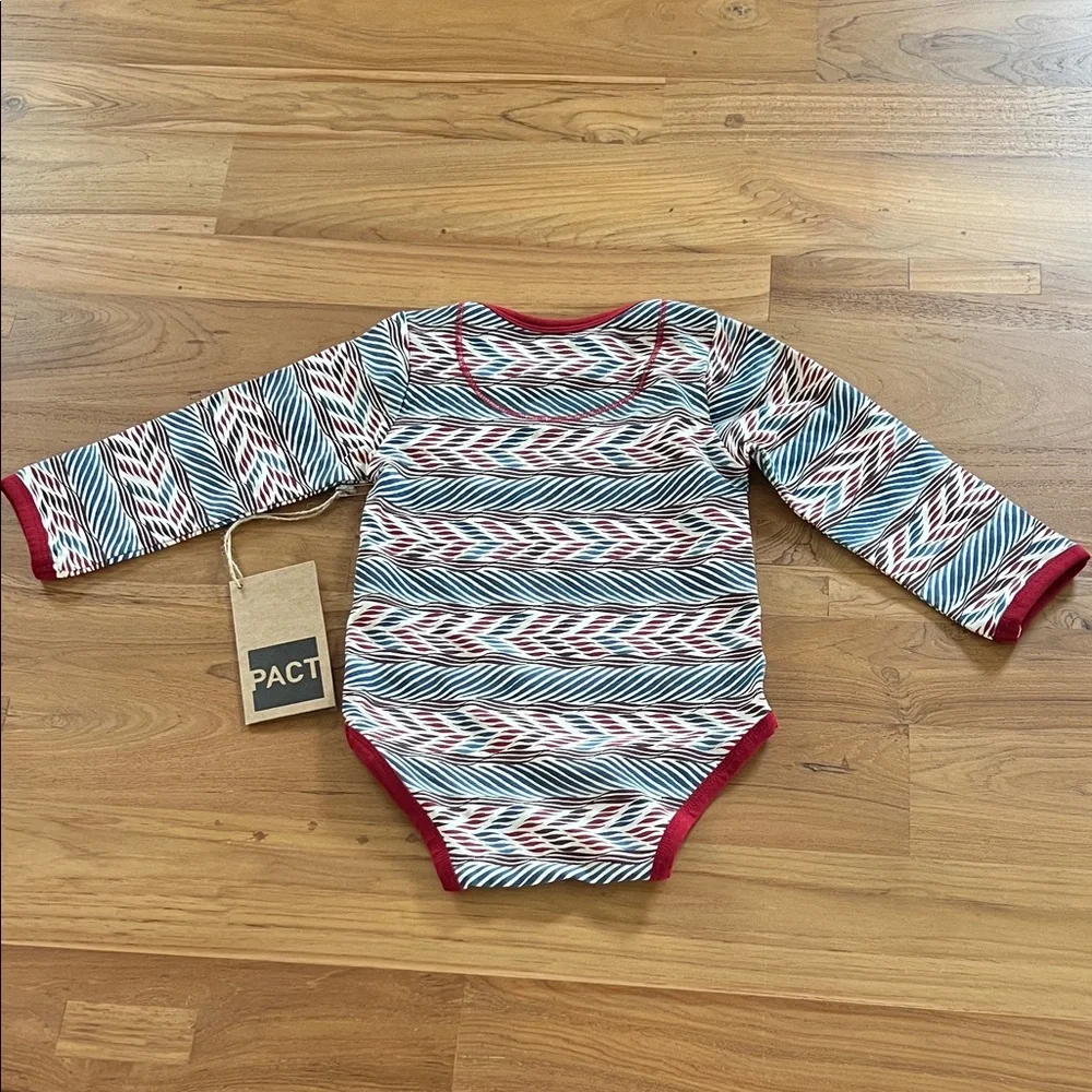 Pact Coastline Long Sleeve Snapster 6-12 Mo